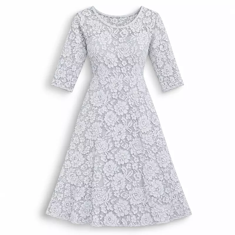 blue laced dress