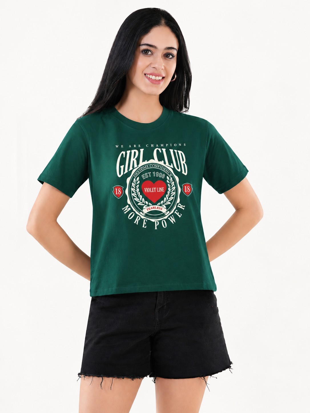 Heart Shaped Typography T-shirt