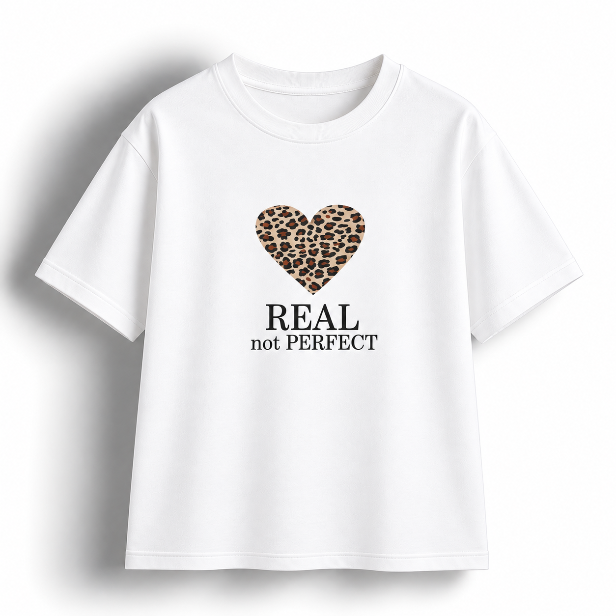 Animal Print Heart Shaped T-shirt