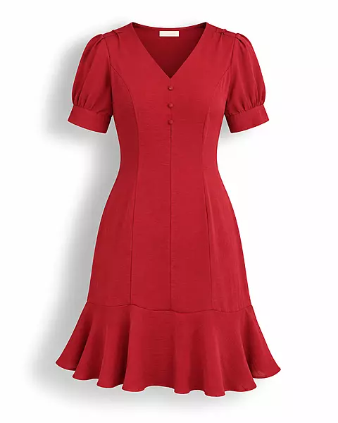 red dress