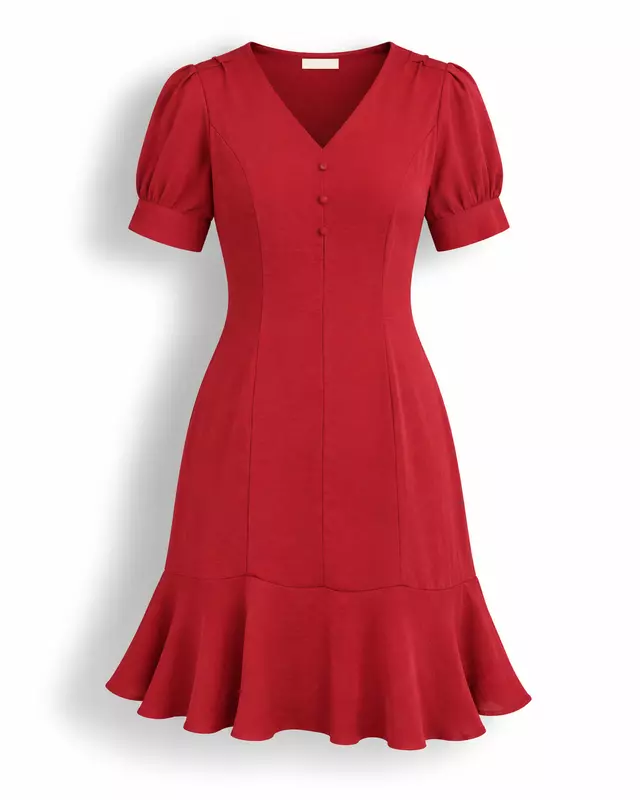 red dress