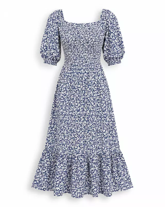 blue floral