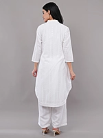 White Embroidered Co-ord