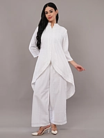 White Embroidered Co-ord