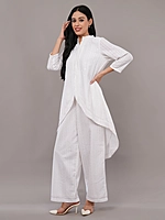 White Embroidered Co-ord