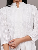 White Embroidered Co-ord