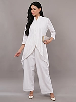 White Embroidered Co-ord