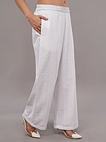 White Embroidered Co-ord