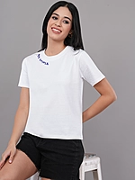 Women Typography Printed T-shirt