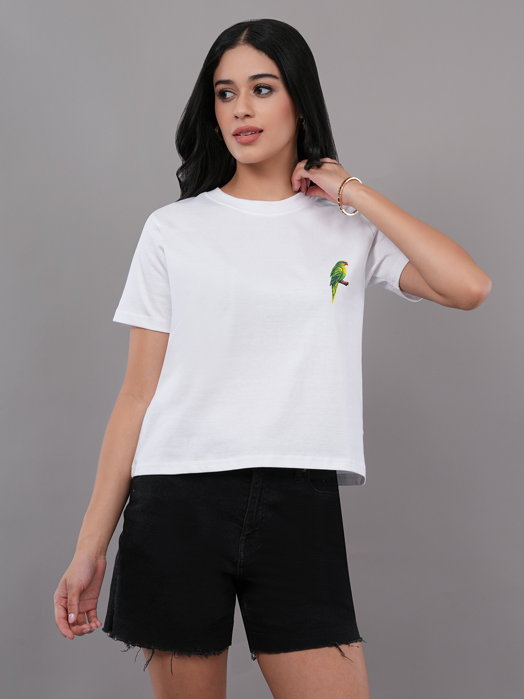 Parrot Printed T-Shirt