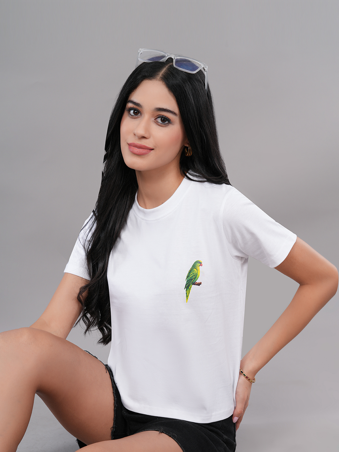 Parrot Printed T-Shirt