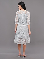 blue laced dress