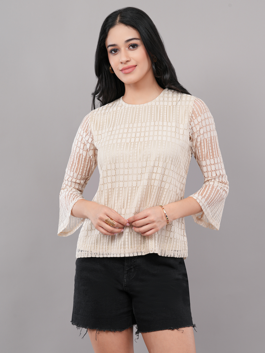 Ivory Lace Top