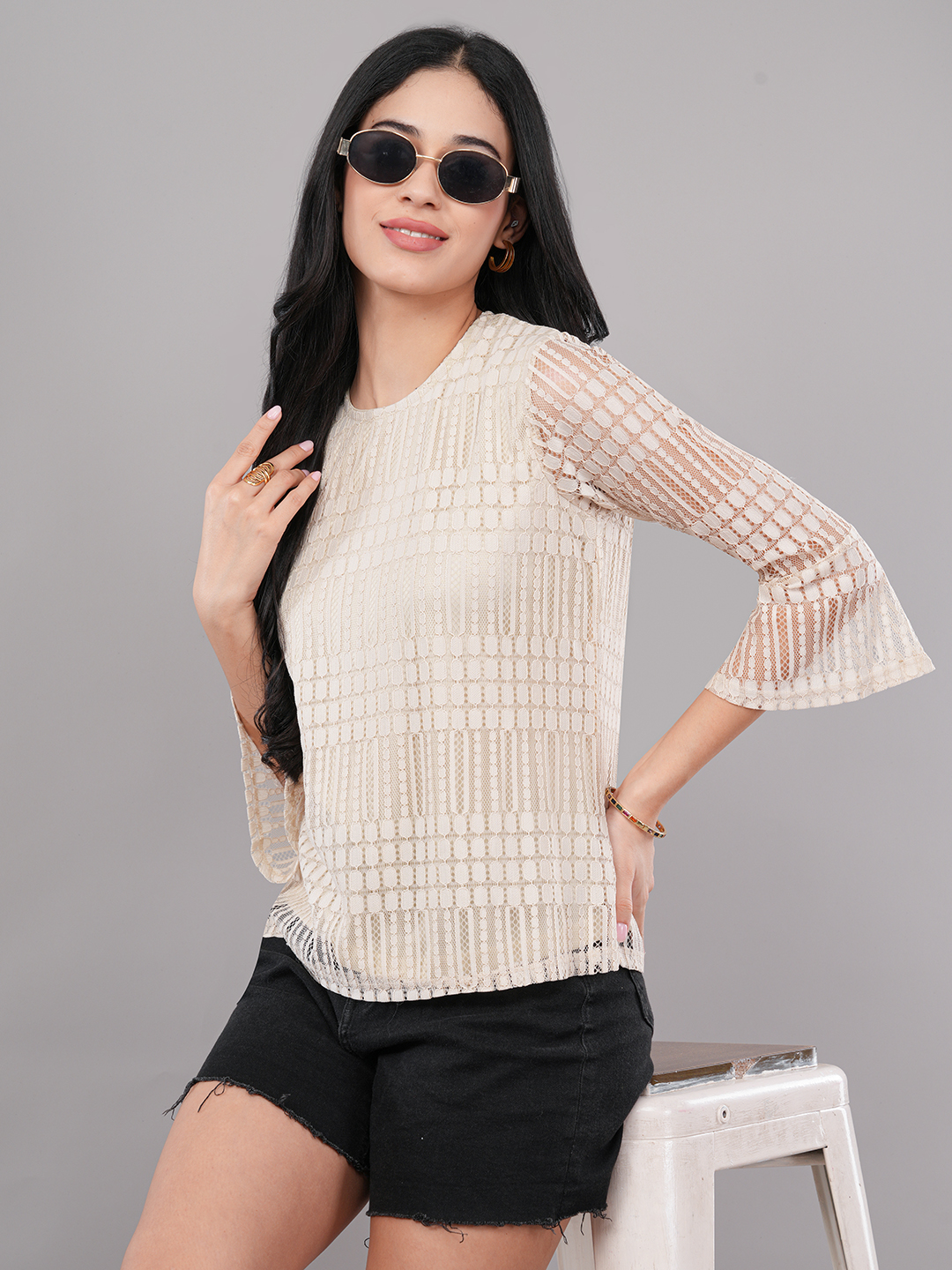 Ivory Lace Top
