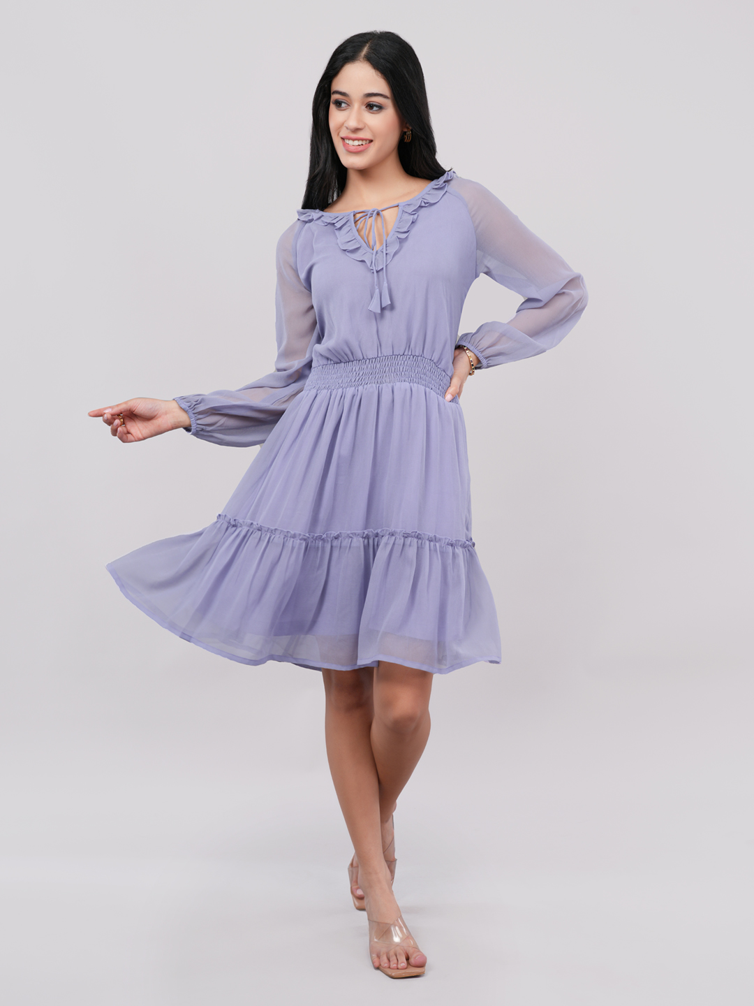 blue dress