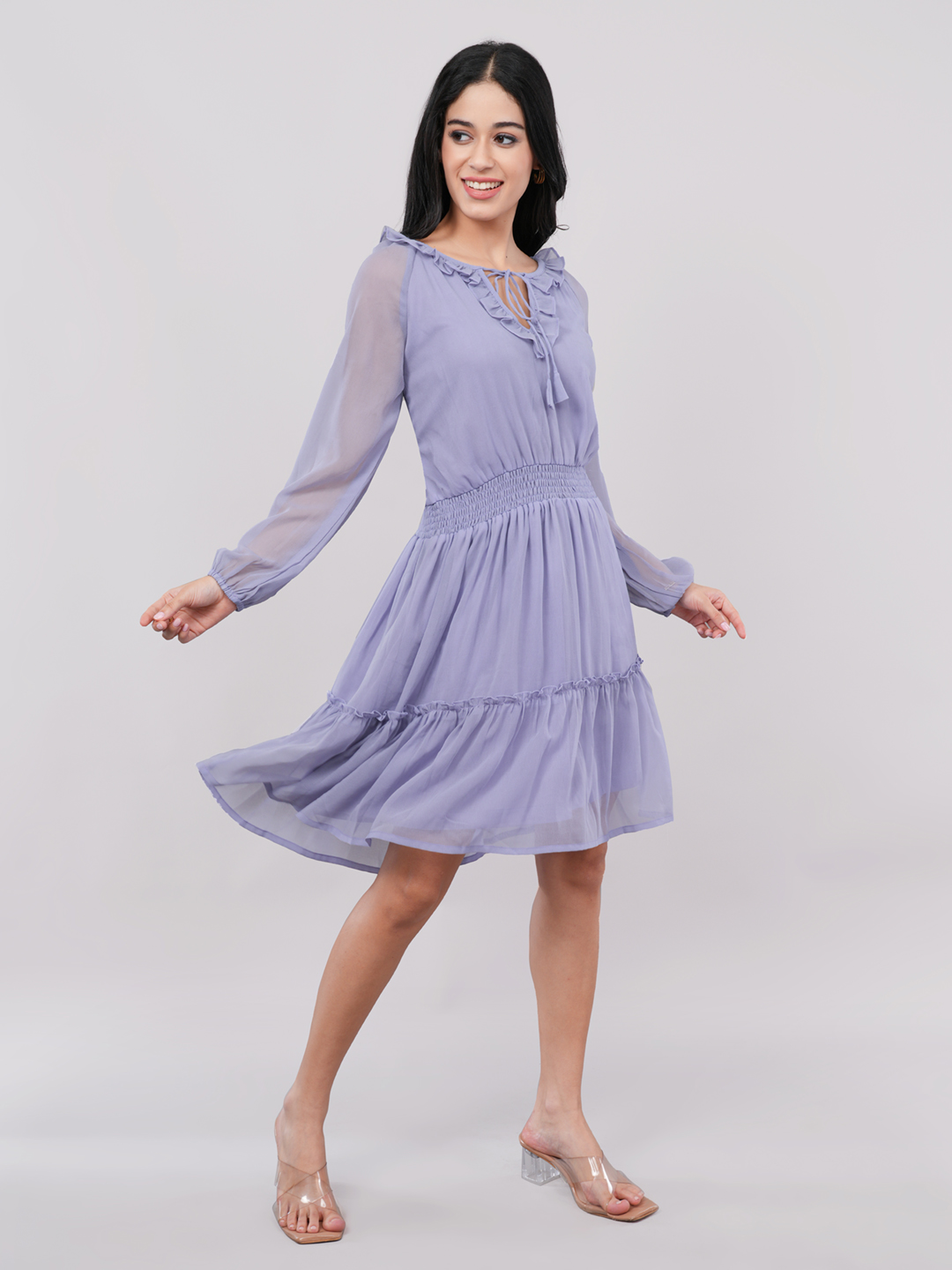 blue dress