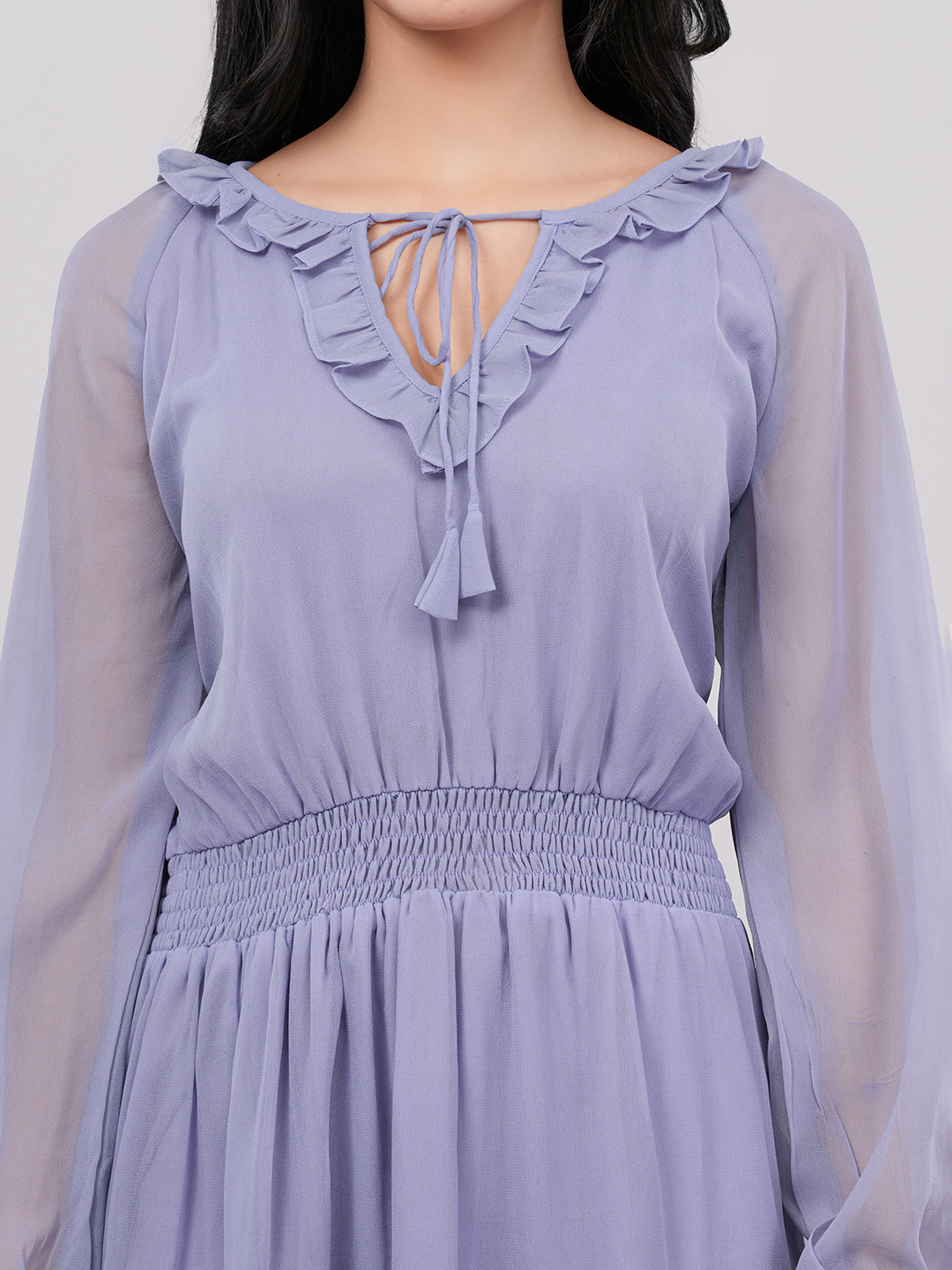 blue dress