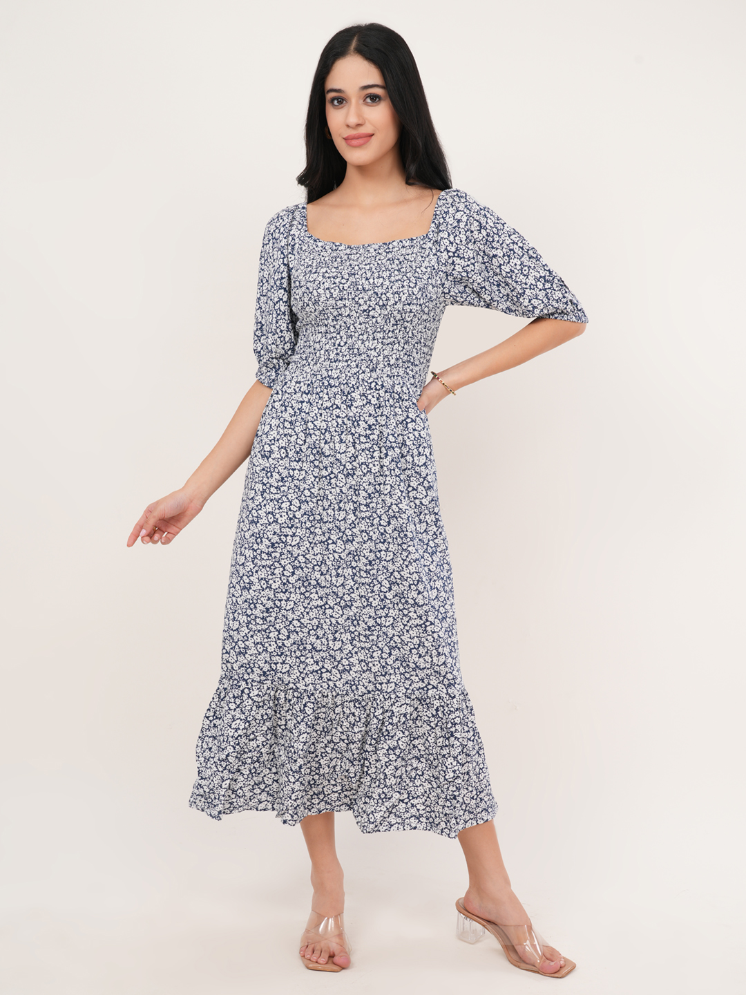 blue floral