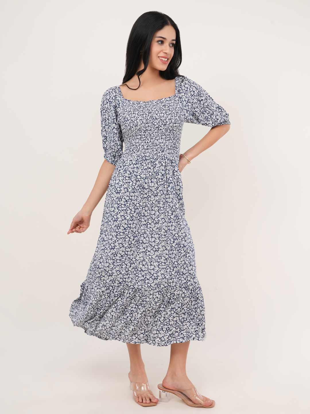 blue floral