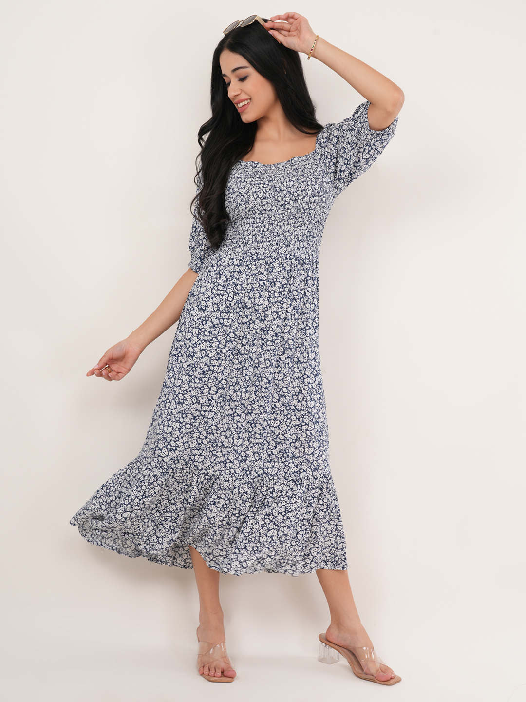 blue floral