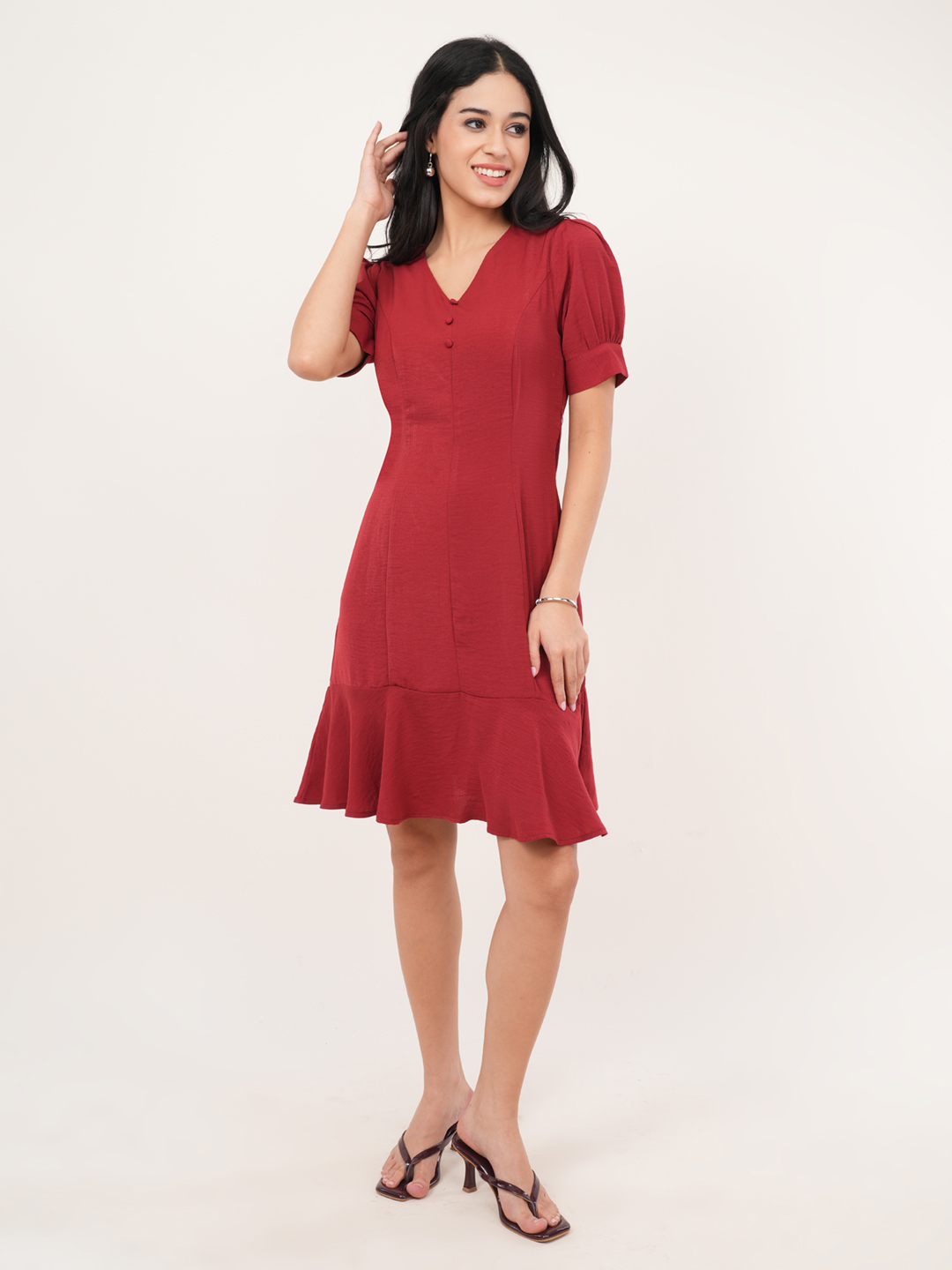 red dress