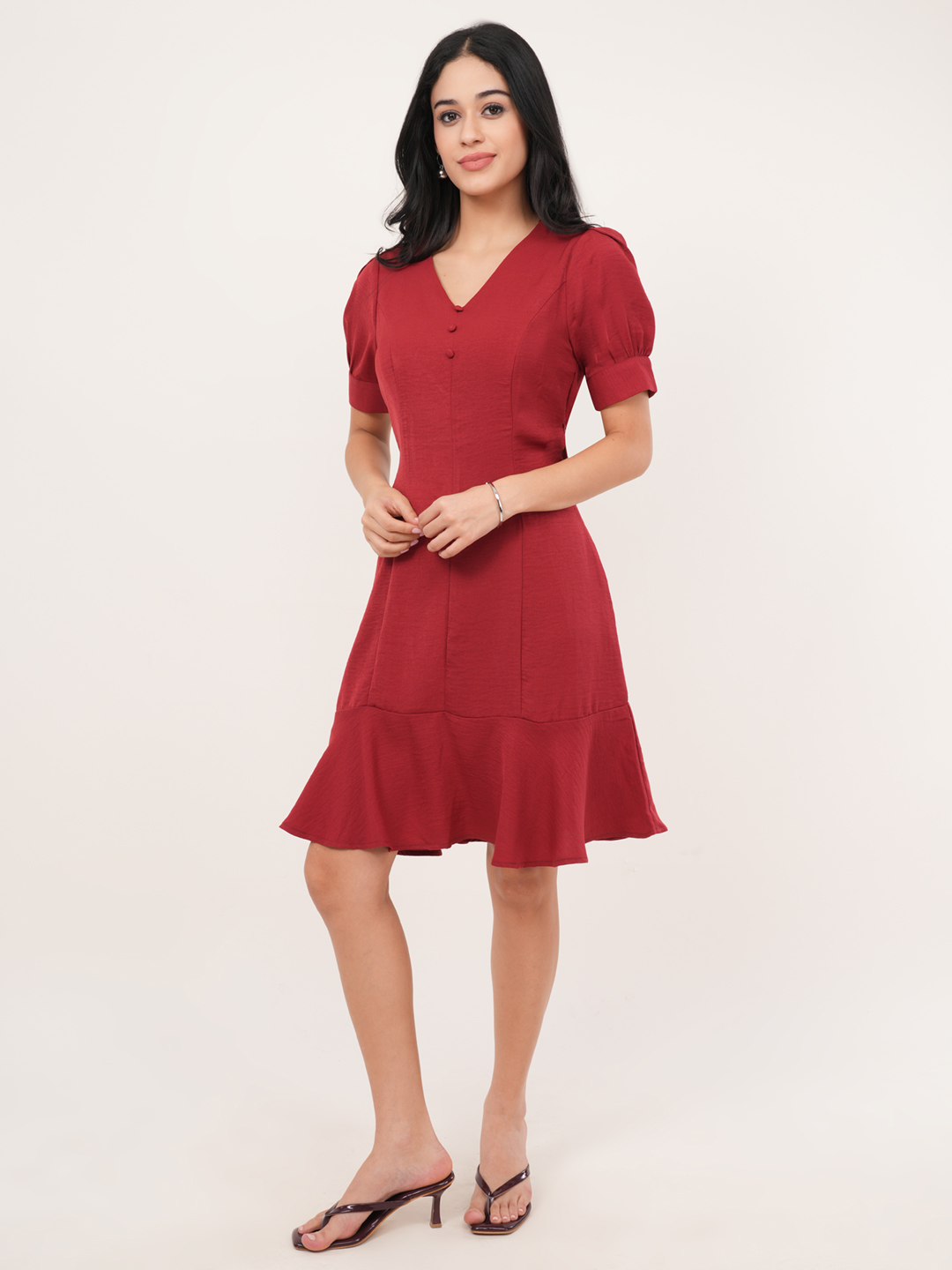red dress