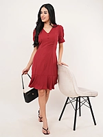 red dress