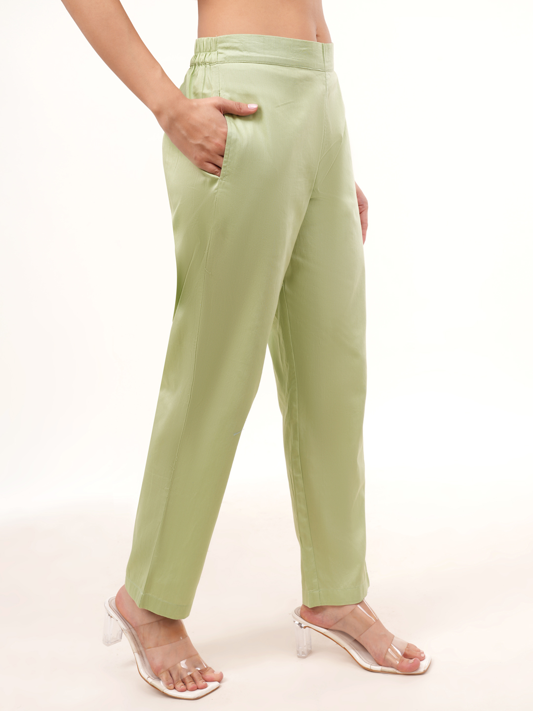 Embroidered Pastel Green Co-ord Set