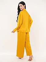 Mustard Embroidery Co-ord Set