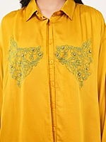 Mustard Embroidery Co-ord Set