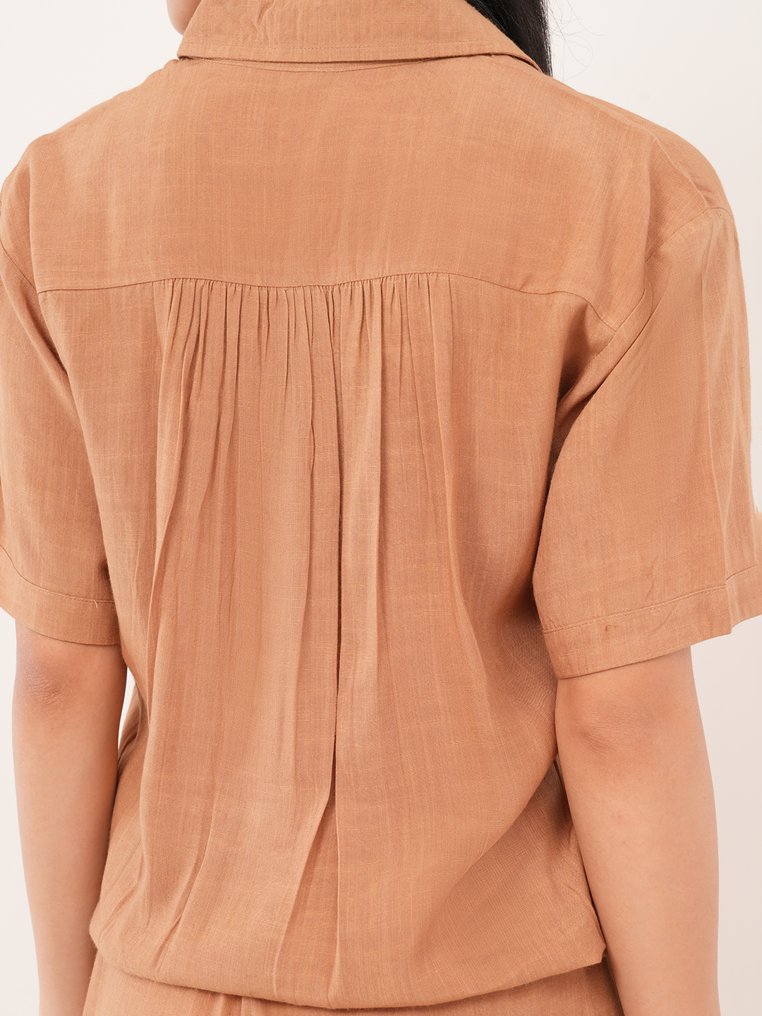 Brown Contrast Binding Co-ord
