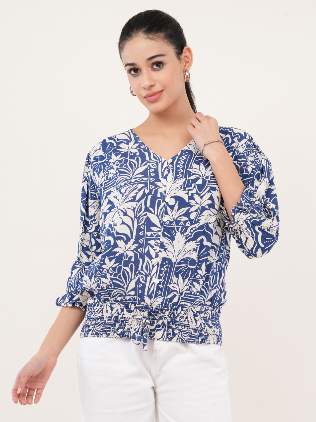 Tropical Printed Top