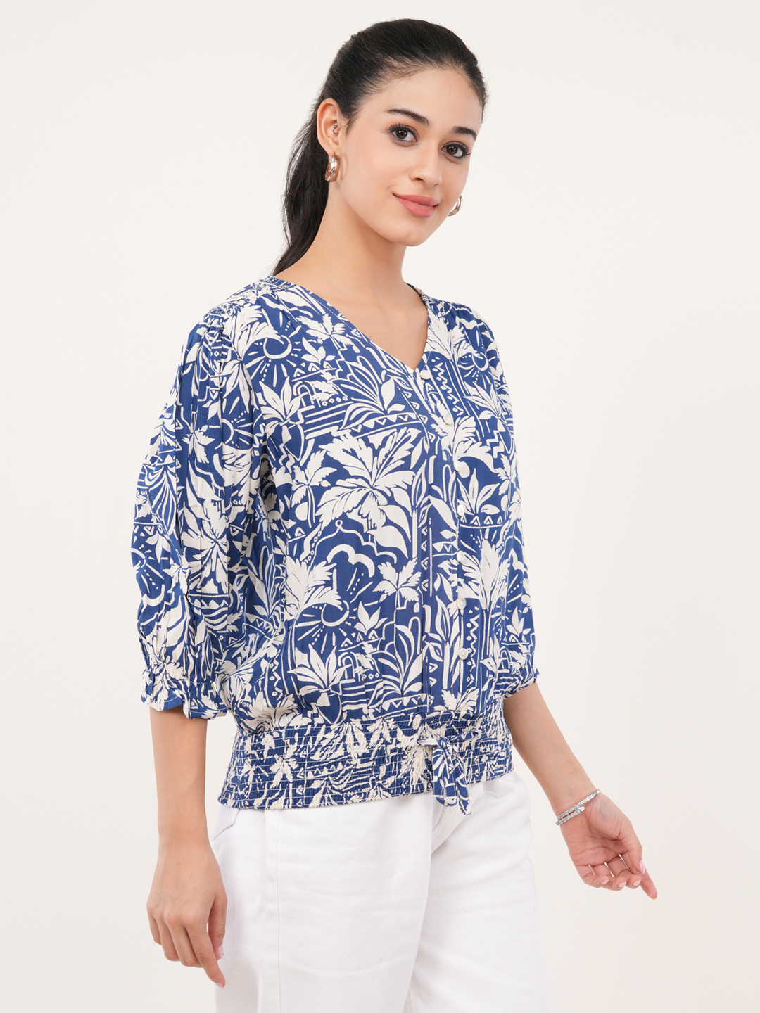 Tropical Printed Top