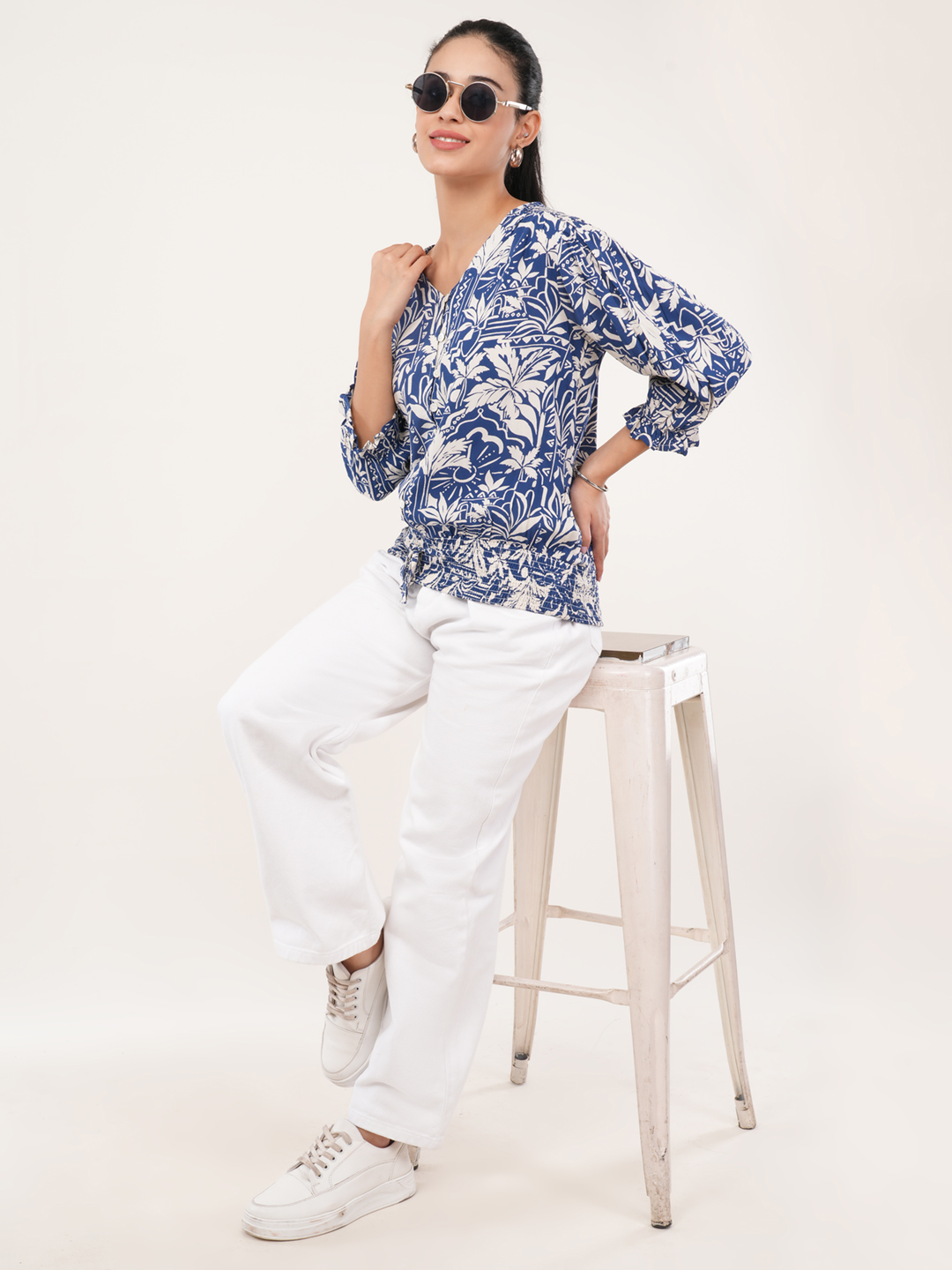 Tropical Printed Top