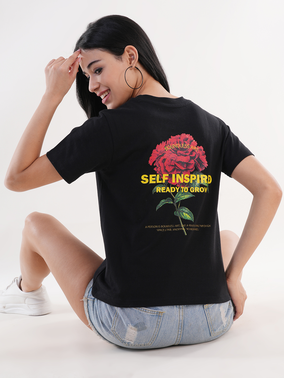 Rose Back-printed T-shirt